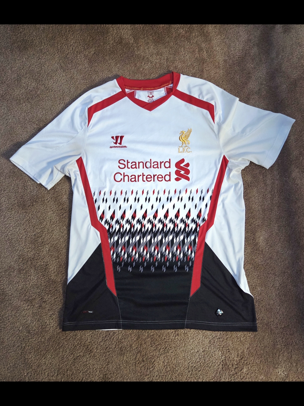 Liverpool FC White & Red Men's Football Jersey